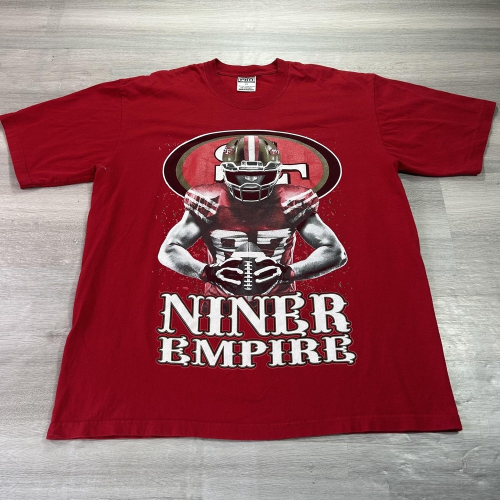 VINTAGE‎ San Francisco 49ers Shirt Mens 2XL Red NFL Niner Empire All Time Pro